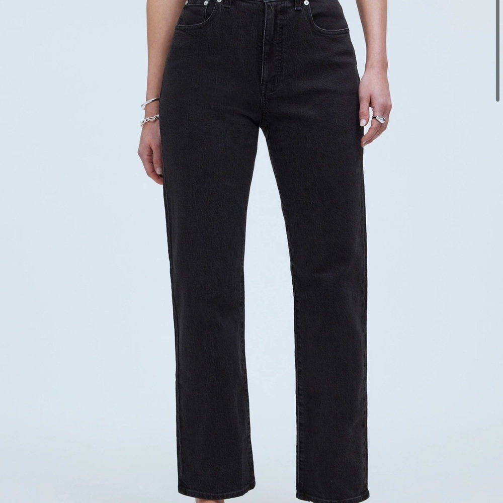 Black Straight Leg Jeans
